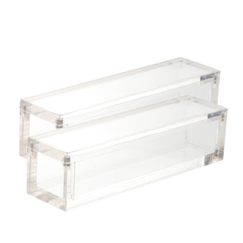 BCOATH 2Er-Box für Würfel die Sammelwürfel Spielwürfeletui rgb Transparente Acrylbox mit Magnetverschluss Würfelbehälter aus Acryl Würfelhalter aus Acryl von BCOATH