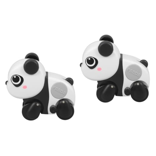 BCOATH 2St Denkspiel kinderpuzzle kinderspielzeug interaktives Spielzeug lustiges Spielzeug Mini-Panda-Spielzeug Kinder Wickeln Spielzeug auf lustiges Tiermodell Gastgeschenke Abs Black von BCOATH