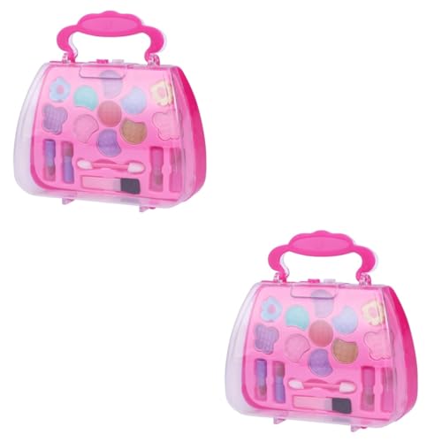 BCOATH 2St Mädchen Make-up-Koffer für Kinder Schminkspielzeug für Kinder Make-up-Kit vorgeben kinderschminken Set Kinder schminkkoffer Schminkkasten Schminkkoffer für Kinder von BCOATH