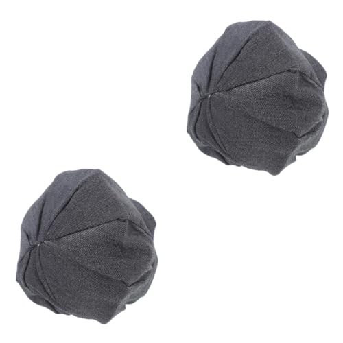 BCOATH 2St Puppenhut Teddybärmütze Kostümhut Kompakter Hut Puppenmütze Puppen Dekoration kleine Hüte für Puppen Mini-Hüte Hut für Minihauspuppe Miniaturhüte Mall-Hut Polyester Dark Grey von BCOATH