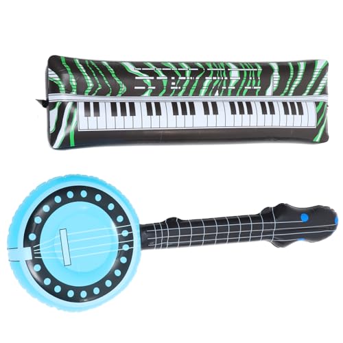 BCOATH 2St interessantes Instrumentenspielzeug Interessantes Inflationsinstrument aufblasbare musikinstrumente aufblasbares keyboard tragbares aufblasbares Instrument aufblasbares Banjo von BCOATH