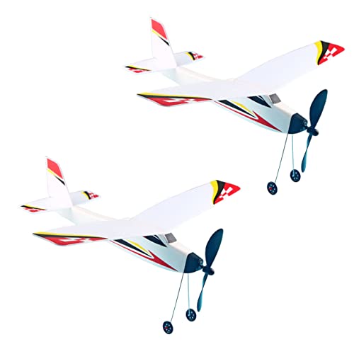 BCOATH 2Stücke Gummiband Flugzeug Modell Segelflugzeug Für Pädagogisches Segelflugzeuge Mit Zufallsmuster Für Drinnen Und Draußen Fördert Kreativität Und Bewegung BCOATH 2Stücke Gummiband Flugzeug Modell Segelflugzeug Für Pädagogisches Segelflugzeuge Mit Zufallsmuster Für Drinnen Und Draußen Fördert Kreativität Und Bewegung von BCOATH