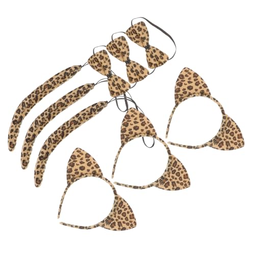 BCOATH 3 Sätze Katzenohren Haarreif Kostüm Set mit Schleife und aus Bequemes Tier Cosplay Zubehör für Fasching Halloween Karneval Party BCOATH 3 Sätze Katzenohren Haarreif Kostüm Set mit Schleife und aus Bequemes Tier Cosplay Zubehör für Fasching Halloween Karneval Party von BCOATH
