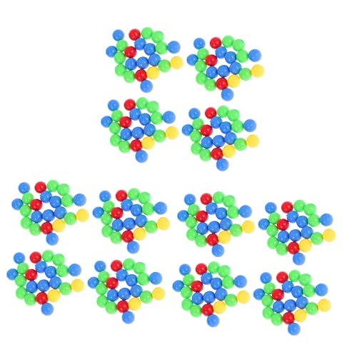 BCOATH 3 Stück 4 Murmeln Brettspielbälle Kugel lose Perlen Brettspiel-Perlen Hippo-Spielbälle Kugelperlen interaktives Spielzeug packetbandrollen Bunte Perlen Spiel Ersatzbälle Plastik von BCOATH