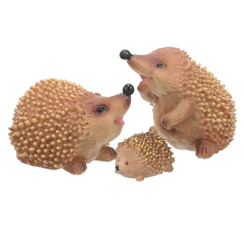 BCOATH 3 Stücke Simulation Realistische Igel Figur Gefälschte Igel Spielzeug Figur Simulierte Wildtier Figur von BCOATH