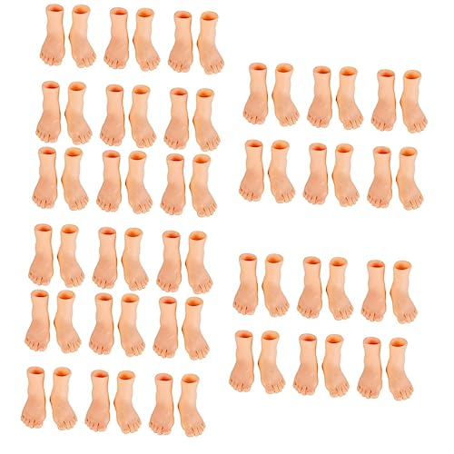 BCOATH 30 Paar Finger fuß Abdeckung Puppenhände und -füße interaktive Fingerpuppe Puppen Lernspielzeug Mini-Füße interaktive Puppen Hand Puppet Fingerpuppe für Kinder Bildungsbedarf Vinyl von BCOATH