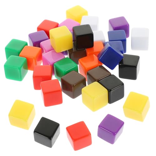 BCOATH 30 Stück Leere Würfel Für Den Unterricht Leere Spielwürfel DIY Bastelwürfel Würfel Zum Selbermachen Würfelwürfel Für Brettspiele Tabpletop Spielwürfel Acrylwürfel von BCOATH