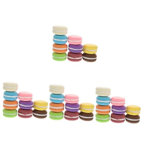 BCOATH 36 STK Kuchen-Modell Falsches Brot Esstischdekoration Süßes Macaron Simulations-Macaron Künstlicher Nachtisch Gefälschtes Kuchenmodell Künstliches Macaron-Modell Macarons Ton von BCOATH