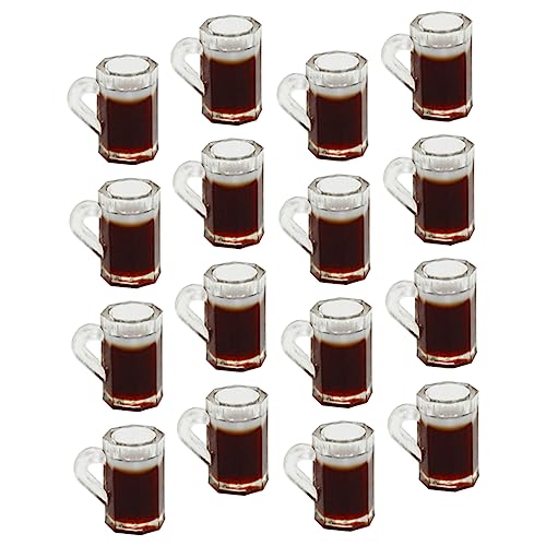 BCOATH 36 Stück Simulations Bierkrug Mini Bierflaschen Mini Schnapsgläser DIY Ornamente Zubehör Im Maßstab 112 Puppenhaus Bierkrüge Mini Becher Spielzeug Miniaturen Dekor Mini von BCOATH