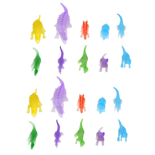 BCOATH 36st Leuchtender Dinosaurier Kleine Dinosaurier-spielzeuge Mini-dinosaurierfiguren Dinosaurier-Party-Spielzeug Mini-Dinosaurier-Spielzeug Moosdekor Spielzeug Für Dino-Figur Plastik von BCOATH