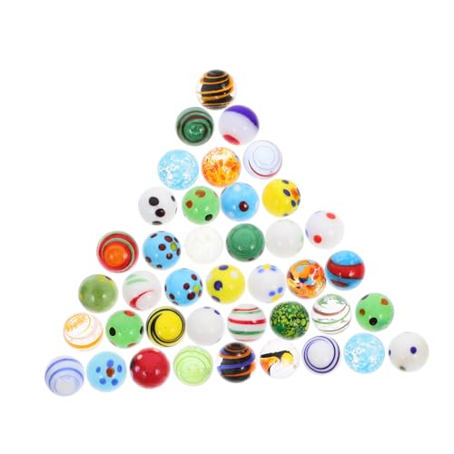 BCOATH 38 Stück Teiliges Bunte Glasmurmeln aus Robustem für Spiel Dekoration und Schmetterlingsfütterer Transparente Glatte Murmeln für Aquarium Garten und Kreative Bastelideen BCOATH 38 Stück Teiliges Bunte Glasmurmeln aus Robustem für Spiel Dekoration und Schmetterlingsfütterer Transparente Glatte Murmeln für Aquarium Garten und Kreative Bastelideen von BCOATH