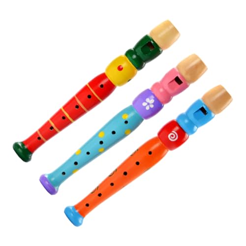 BCOATH 3St 6-Loch-Piccolo aus Holz Tonaufnahme-Spielzeug Musikspielzeug für Kinder kinderinstrumente Kinder musikinstrumente Kinderspielzeug Frühpädagogisches Spielzeug Holzinstrumente von BCOATH