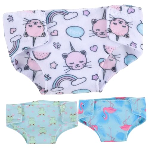 BCOATH 3pcs Puppe Underpants Doll Höschen Zubehör Puppenkostüm Tun Spiele Puppenkostüm Lieferungen von BCOATH