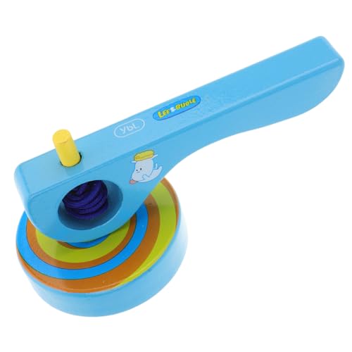 BCOATH 3st Griff Kabel Kreisel Lernspielzeug Für Kinder Balance-Spielzeug Gyroskop-Spielzeug Für Vorschulkinder Kleinkindspielzeug Lernspielzeug Für Kleinkinder Fidget Holz von BCOATH