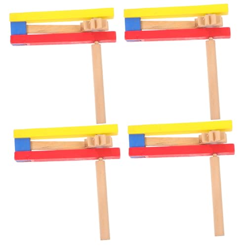 BCOATH 4 Stck Teiliges Holz Kastagnetten mit Langem Griff Pädagogisches Percussion Instrument für Klarer Klang Ergonomisch Robust Musikspielzeug Koordination und Intelligenzentwicklung BCOATH 4 Stck Teiliges Holz Kastagnetten mit Langem Griff Pädagogisches Percussion Instrument für Klarer Klang Ergonomisch Robust Musikspielzeug Koordination und Intelligenzentwicklung von BCOATH
