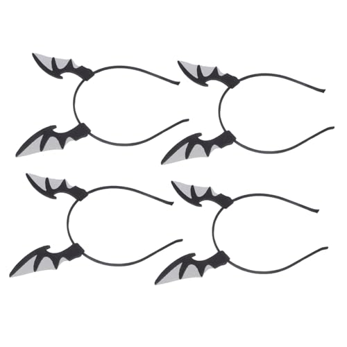BCOATH 4 Stück Halloween Haarreif mit Schwarzen Netzflügeln Leichtes Bequemes Fledermaus-haarband für Frauen und Dekoratives Kostüm-accessoire für Party und Fest BCOATH 4 Stück Halloween Haarreif mit Schwarzen Netzflügeln Leichtes Bequemes Fledermaus-haarband für Frauen und Dekoratives Kostüm-accessoire für Party und Fest von BCOATH