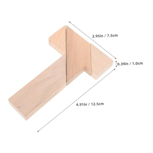 BCOATH 4 Stück Holz Gehirntrainer Puzzle T-förmiges Denkspiel Erwachsene Kreatives Logikspiel Pädagogisches Lernspielzeug Sicher Glatte Kanten Familienaktivität BCOATH 4 Stück Holz Gehirntrainer Puzzle T-förmiges Denkspiel Erwachsene Kreatives Logikspiel Pädagogisches Lernspielzeug Sicher Glatte Kanten Familienaktivität von BCOATH