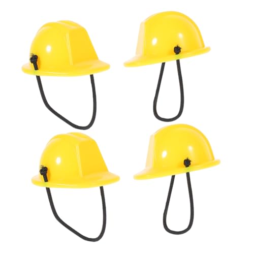 BCOATH 4 Stück Miniatur sicherheitshelme Gelb Mini Bauhelm mit Federband Miniaturmodell für Puppen Haustier dekor Handgefertigtes Zubehör für Puppenkleidung und Bastelprojekte BCOATH 4 Stück Miniatur sicherheitshelme Gelb Mini Bauhelm mit Federband Miniaturmodell für Puppen Haustier dekor Handgefertigtes Zubehör für Puppenkleidung und Bastelprojekte von BCOATH