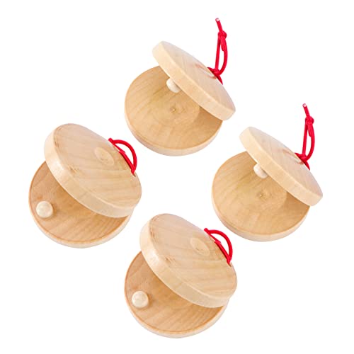 BCOATH 4 Stück Teiliges Holz Kastagnetten für Leichtes Percussion Instrument Pädagogisches Musikspielzeug zur Frühförderung Handliches Rhythmusspielzeug für Kleinkinder BCOATH 4 Stück Teiliges Holz Kastagnetten für Leichtes Percussion Instrument Pädagogisches Musikspielzeug zur Frühförderung Handliches Rhythmusspielzeug für Kleinkinder von BCOATH