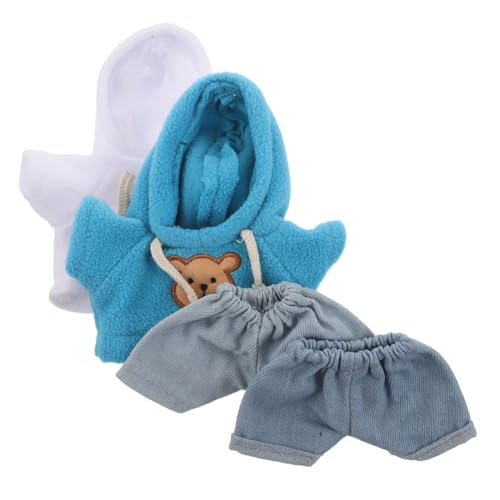 BCOATH 4 Stück Teiliges Kostüm mit Baumwoll-Hoodie Jeans für Kuscheltiere Weiche Niedliche Bärenkleidung für DIY Puppen-Outfits und Plüschtiere BCOATH 4 Stück Teiliges Kostüm mit Baumwoll-Hoodie Jeans für Kuscheltiere Weiche Niedliche Bärenkleidung für DIY Puppen-Outfits und Plüschtiere von BCOATH