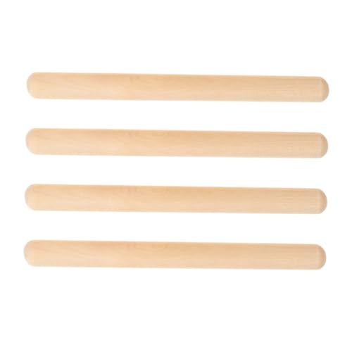 BCOATH 4 Stück Teiliges Langlebiger Holz Rhythmusstöcke Musikinstrumente für Musik Früherziehung Indoor Outdoor BCOATH 4 Stück Teiliges Langlebiger Holz Rhythmusstöcke Musikinstrumente für Musik Früherziehung Indoor Outdoor von BCOATH