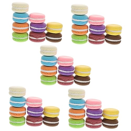 BCOATH 45 STK Kuchen-Modell Künstliches Macaron-Modell Gefälschter Macaron Künstliche Dessertdekoration Gefälschtes Kuchenmodell Gefälschtes Sandwich Gefälschte Brotstütze Macarons Ton von BCOATH