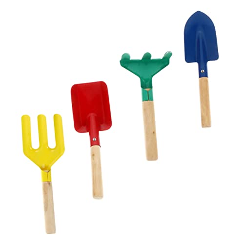 BCOATH 4pcs Kindergarten Pflanzwerkzeuge Mini Schaufel Rake Children Strand Sandspielzeug von BCOATH