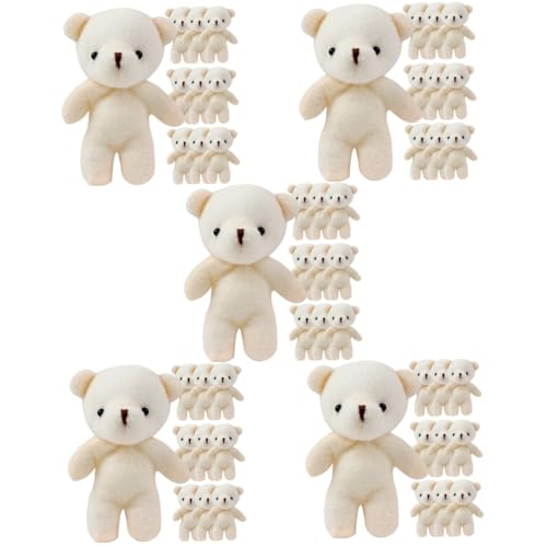 BCOATH 50 Stück Mini-Bär kuschelbären Little Bear Stoffbären winzig kleine Bären Kleiner Bär aus Plüsch Babys Spielzeuge Kinderspielzeug hängende Bärenpuppe Bärenspielzeug PP Baumwolle von BCOATH