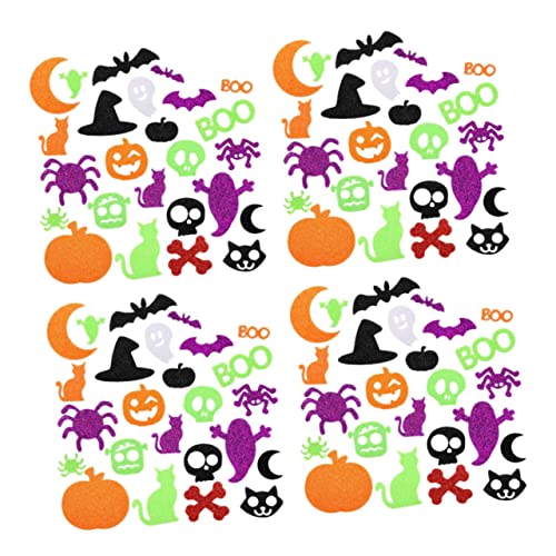 BCOATH 500 Stück Halloween-Schaumstoffaufkleber Halloween geschwollener Aufkleber Briefpapier Aufkleber Halloween Halloween assecoires Halloween-Aufkleber Keksbeutel-Aufkleber von BCOATH