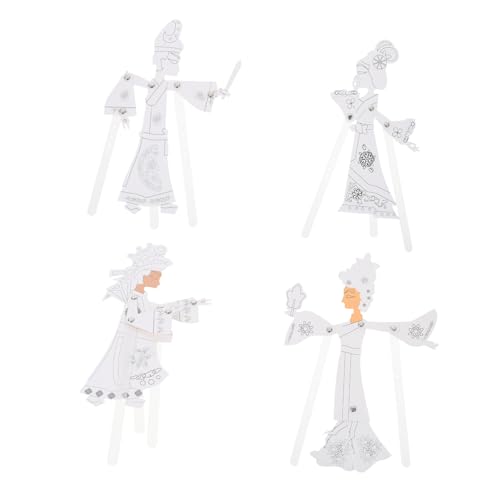 BCOATH 52 Sätze DIY-Material-kit Bastelspielzeug 3D-montagespielzeug Handpuppen Für Kinder Handgefertigter Schattenpuppenspiel-bausatz Chinesisches Traditionelles Spielzeug Papier von BCOATH