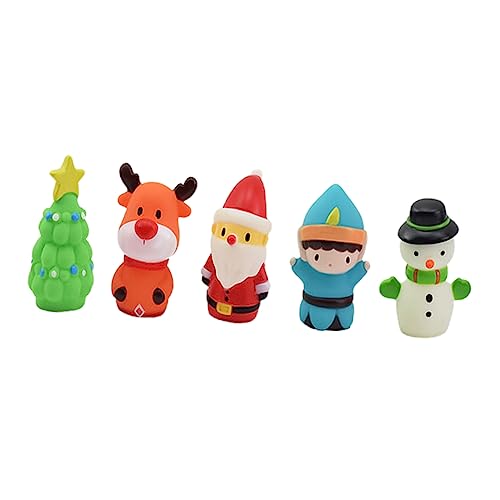 BCOATH 5St Weihnachtsfingerpuppe Weihnachtsmann Fingerpuppe Santa Fingerpuppen kinderbeschäftigung Party mitgebsel Kinder Plüschfigur Spielzeug Kinderspielzeug Mini-Fingerpuppen Kieselgel von BCOATH