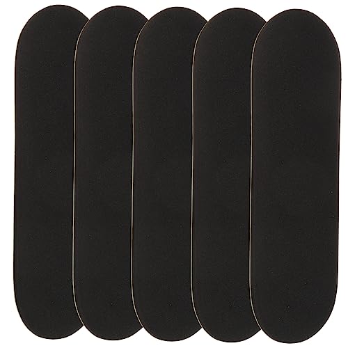 BCOATH 5St rutschfeste Matte Fingerband Zubehör für Griffbretter Griffbrett Deck Finger Skateboard fingerskaterboard Schaumstoff-Griffband Finger-Skateboard-Aufkleber Pu Black von BCOATH