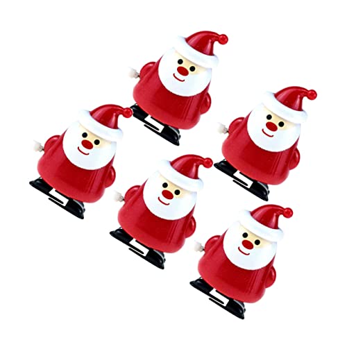 BCOATH 5er Set Weihnachtsmann Aufziehspielzeug Lustige Und Lehrreiche Spielzeuge Für Ideal Als Partygeschenke Oder Festliche Dekoration Santa Claus Hellgrau von BCOATH