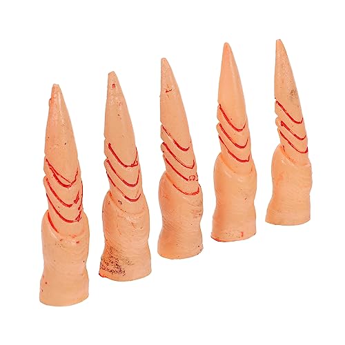 BCOATH 5st Falscher Nagelsatz Rollenspiel Hexennägel Gefälschter Vampirfinger Gefälschte Fingernagelabdeckungen Halloween Fingernägel Halloween-fingernägel Zombie-fingernägel Plastik von BCOATH