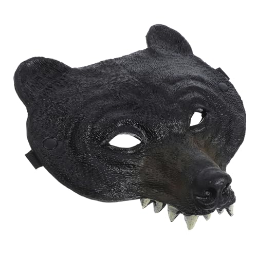 BCOATH 5st Schwarze Bärenmaske Halloween-party-masken Wolfsmaske Bärenkostümmaske Kindermaske Hasenmützen Gesichtsmaske Für Kinder Neuheit Masken Fursuit-kopf Maskeradekostüm Black Pu von BCOATH