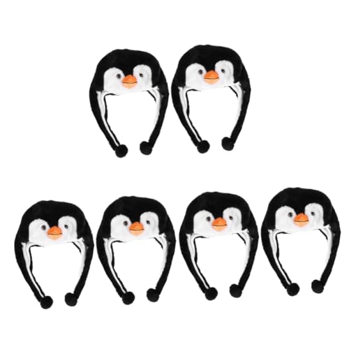 BCOATH 6 Stk Pinguin-Hut Hüte Cosplay-Kappe kawaii Hut Bühnenaufführungshut caps für kinder tiermütze hats kleider Hutschachtel Pinguinhut für Leistung dekorativer Pinguinhut PP Baumwolle von BCOATH