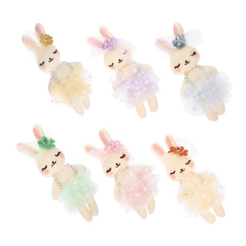 BCOATH 6 Stück Plüsch Häschen Stofftiere zum Basteln Kleine Weiche Kaninchen Figuren für DIY Haarreif Kleidung Rucksack Dekoration Sichere Füllung als für Familie und Freunde BCOATH 6 Stück Plüsch Häschen Stofftiere zum Basteln Kleine Weiche Kaninchen Figuren für DIY Haarreif Kleidung Rucksack Dekoration Sichere Füllung als für Familie und Freunde von BCOATH