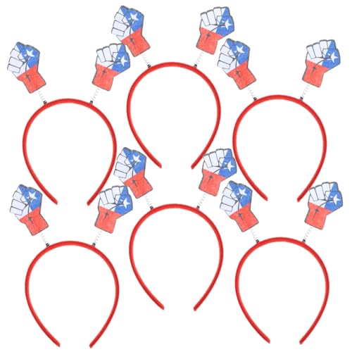 BCOATH 6 Stück Teiliges Party Haarband Fäuste Stirnband aus Kunststoff und Langlebig und Bequem für Chilenische Feiertage Patriotische Paraden und Festtagskostüme BCOATH 6 Stück Teiliges Party Haarband Fäuste Stirnband aus Kunststoff und Langlebig und Bequem für Chilenische Feiertage Patriotische Paraden und Festtagskostüme von BCOATH