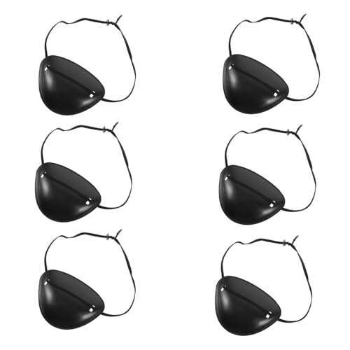 BCOATH 6 Stück Teiliges Piraten augenklappen Weichem Material für Cosplay Halloween Partys und Bühnenauftritte Komfortabel und Vielseitig Einsetzbar Klassisches Schwarzes Design für BCOATH 6 Stück Teiliges Piraten augenklappen Weichem Material für Cosplay Halloween Partys und Bühnenauftritte Komfortabel und Vielseitig Einsetzbar Klassisches Schwarzes Design für von BCOATH
