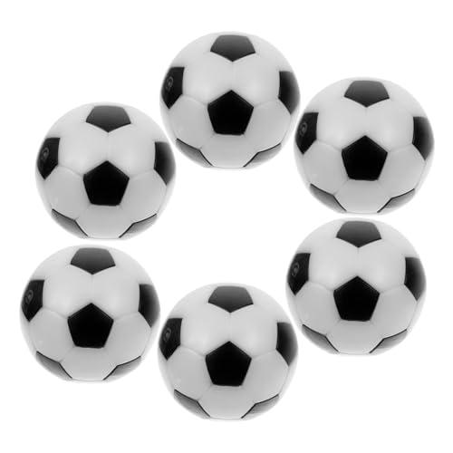 BCOATH 6 Stück Tischfußballbälle 32 Mm Schwarz/Lederfuß Bälle Für Tischkicker Ideale Tischdeko Für Fußballfans Robuste Fußbälle Aus Hochwertigem Stoff von BCOATH