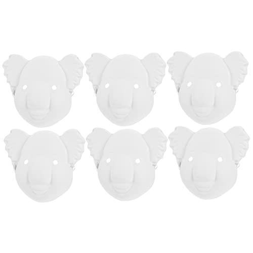 BCOATH 6St handgezeichnete Tiermaske Masken für Tanzpartys Koala-Maskerade-Maske tiermasken für kinder kindermundschutzmaske Gesichtsmaske Schminkkasten Papiermaske leere maske kinder von BCOATH