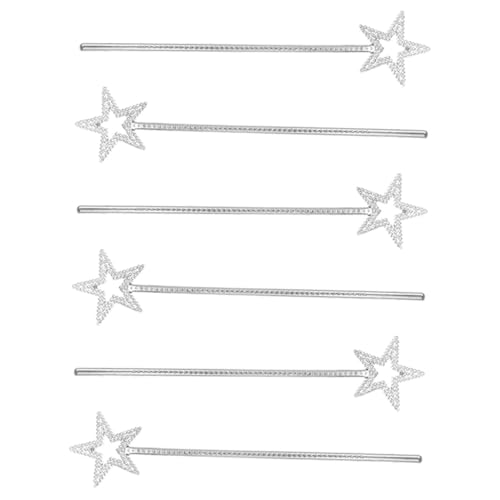 BCOATH 6pcs Neuheit Fairy Zauberstab Handheld Hollow Star Fairy Zauberstab Party Cosplay Requisiten von BCOATH