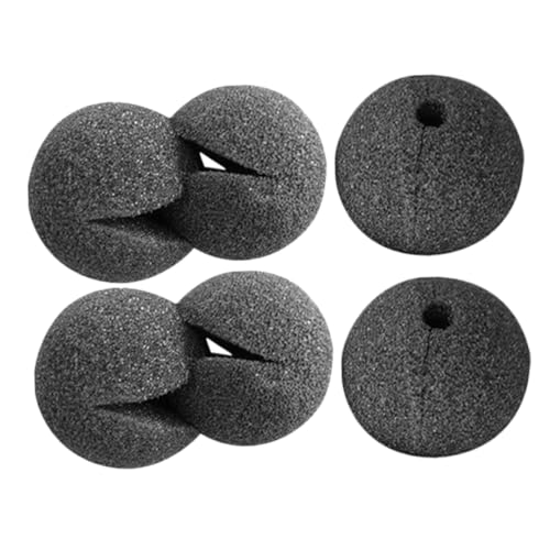 BCOATH 6pcs Schwarz Clown Nase Karneval Clown Nase Zirkus Kostüm Zubehör Schwarz Clown Nase Prop Für Cosplay Party Bühne Leistungen von BCOATH