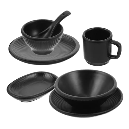 BCOATH 7 Stück Japanisches Miniaturgeschirr Küchenzubehör Für Puppenstuben Miniaturküchendekoration Mikrolandschaftsdekorationen Puppenhaus-kaffeetasse Schwarz Legierung BCOATH 7 Stück Japanisches Miniaturgeschirr Küchenzubehör Für Puppenstuben Miniaturküchendekoration Mikrolandschaftsdekorationen Puppenhaus-kaffeetasse Schwarz Legierung von BCOATH