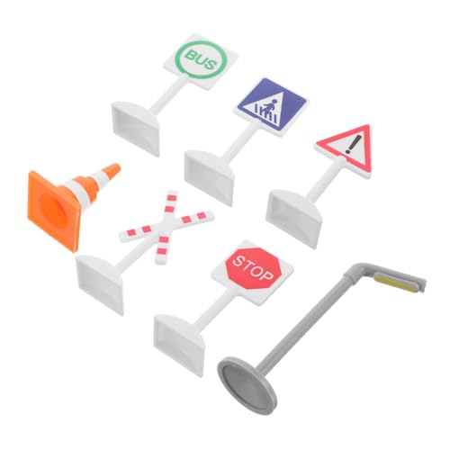 BCOATH 7 Stück Teiliges Miniatur verkehrsschilder Modellbahn Kindersicheres Kunststoffspielzeug Flexible Anordnung Fördert Logisches Denken und Familienaktivitäten BCOATH 7 Stück Teiliges Miniatur verkehrsschilder Modellbahn Kindersicheres Kunststoffspielzeug Flexible Anordnung Fördert Logisches Denken und Familienaktivitäten von BCOATH