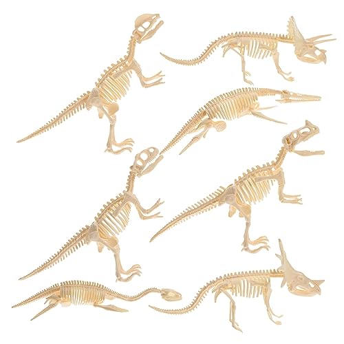 BCOATH 7St Dinosaurier-Skelett-Spielzeug Mini-Dinosaurier Zusammenbau-Dinosaurier-Spielzeug Skelettmodell Skelett Spielzeug erstklassiges Dinosaurierskelett Dinosauriermodell Plastik von BCOATH