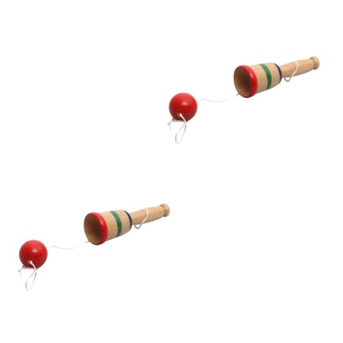 BCOATH 8 STK Tasse Kendama Spielzeug kinderspielzeug Spielzeug für Kinder Geschenkidee Hand-Auge-Koordinationsspielzeug Lernspielzeug für Kinder Bambus von BCOATH