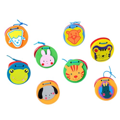 BCOATH 8 Stück Teiliges Holz Kastagnetten mit Buntem Tiermotiv Pädagogisches Musikspielzeug für Kleinkinder Fördert Kreativität Hand Auge Koordination und Hörvermögen BCOATH 8 Stück Teiliges Holz Kastagnetten mit Buntem Tiermotiv Pädagogisches Musikspielzeug für Kleinkinder Fördert Kreativität Hand Auge Koordination und Hörvermögen von BCOATH