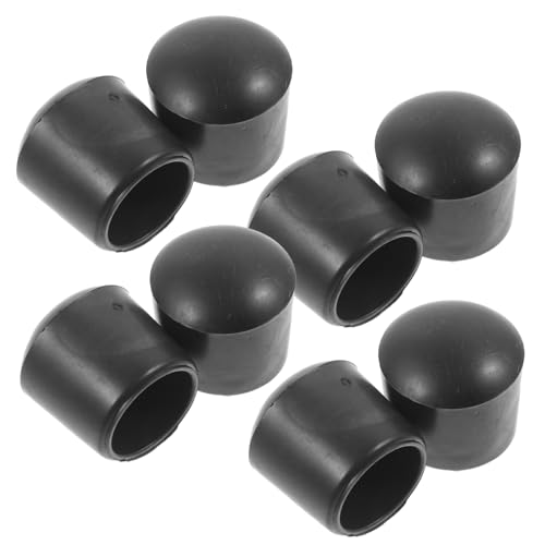 BCOATH 8St Fußballmaschinenkappe Kickerstangenstecker Kickertischabdeckung Ende tischkicker zubehör tischkicker ersatzteile Kickertisch Brettlager zubehör für fussballlager PVC Black von BCOATH