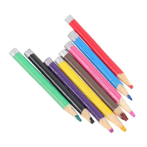 BCOATH 8St Mini Bleistift kleinigkeiten Colored Pencils spielzeuge Zubehör für die Puppenhausschule Mini-Hauszubehör Mini-Bleistift-Dekoration Puppenstubenstift aus Holz hölzern von BCOATH